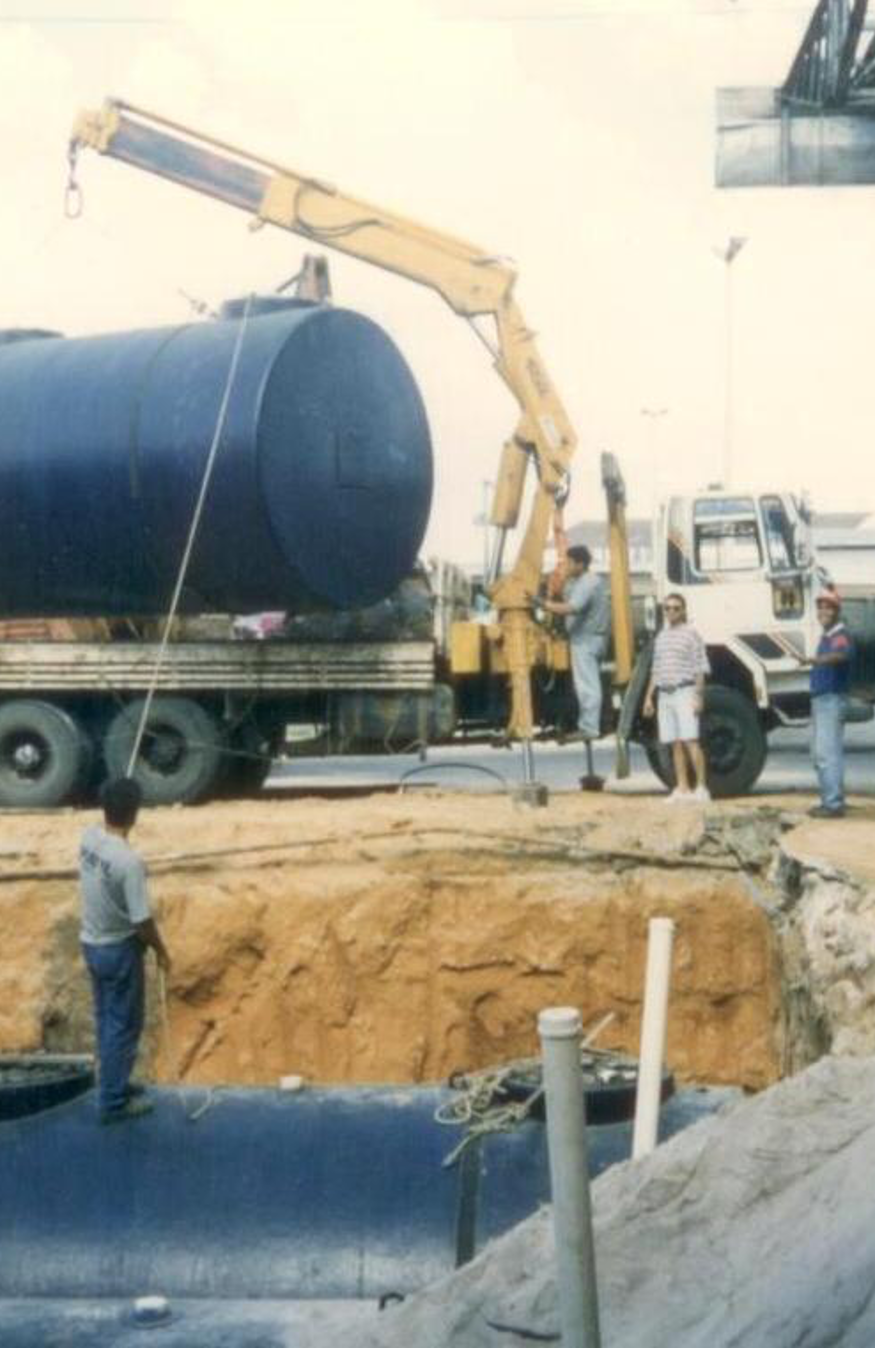 História da Rede Camatta — construção de posto